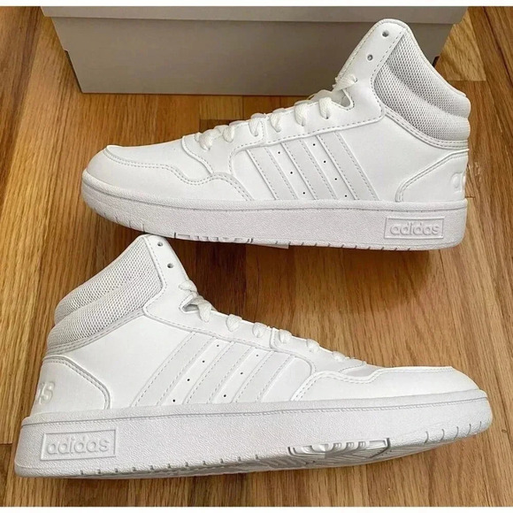 Adidas Shoes - Adidas Hoops 3.0 Mid Women’s Sneakers White Size 7